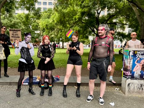 chaos in berlin pride attack suspect sho