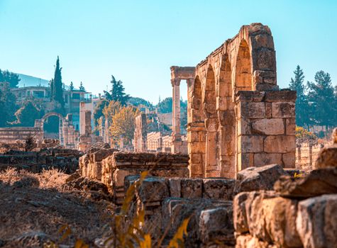 Explore the stunning ancient Roman ruins in Lebanon, showcasing historical architecture.